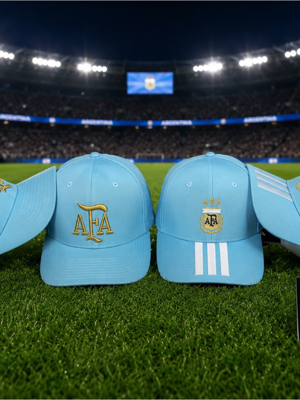 Light Blue AFA Embroidered Baseball Cap - Team Crest
